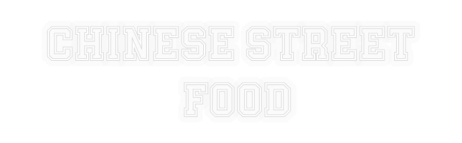 Personalizowany neon: CHINESE STREE...