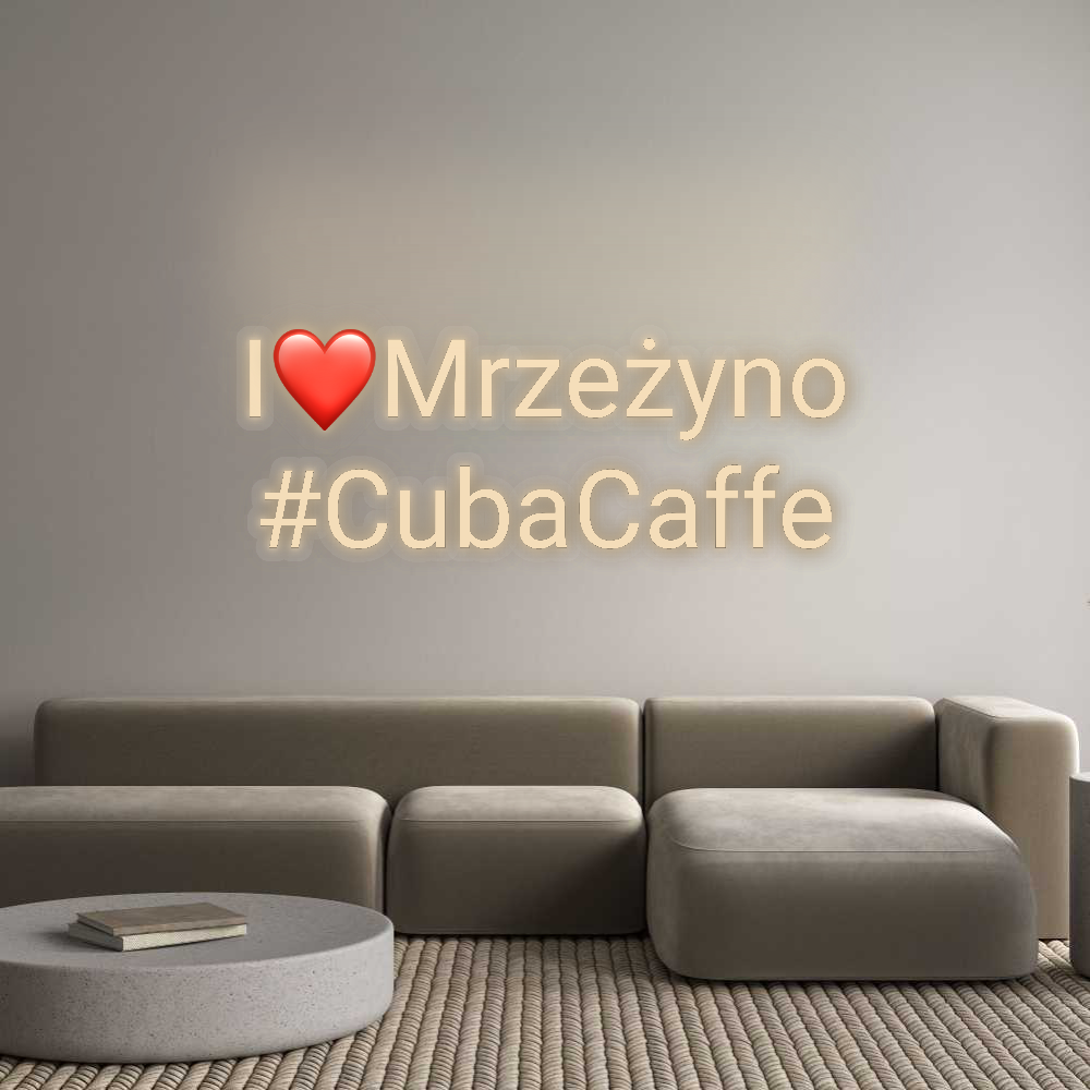 Personalizowany neon: I❤️Mrzeżyno
...
