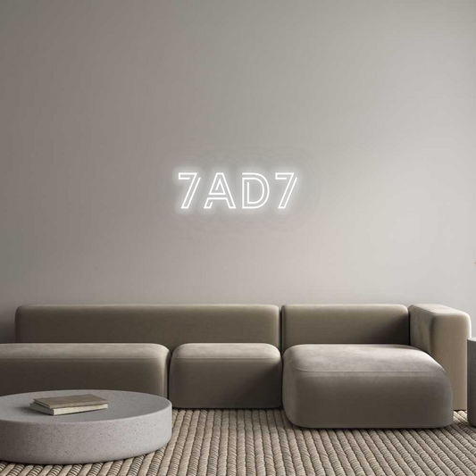 Personalizowany neon: 7AD7
