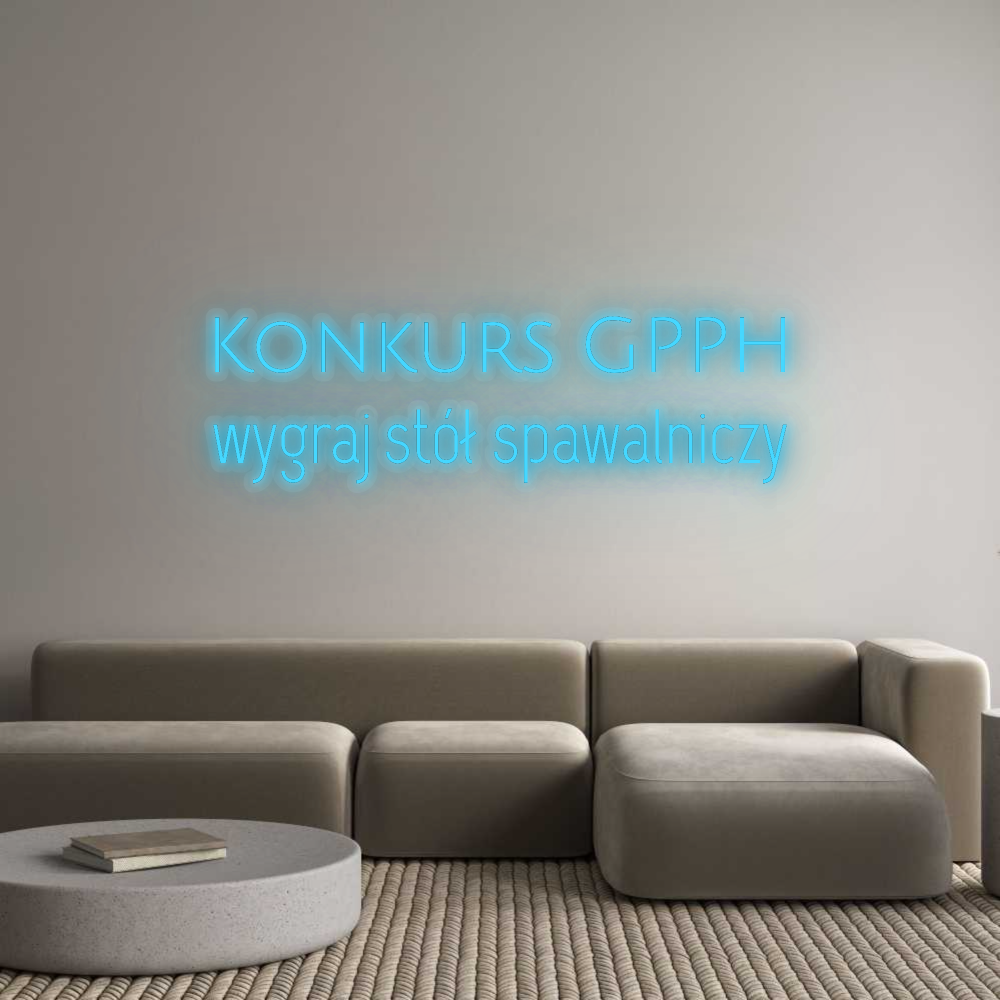 Personalizowany neon: Konkurs GPPH...