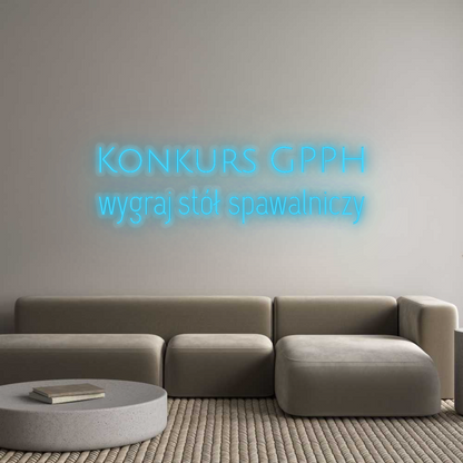 Personalizowany neon: Konkurs GPPH...