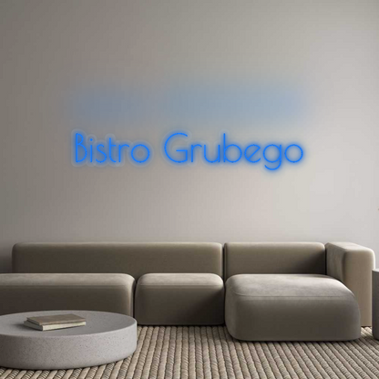 Personalizowany neon: Bistro Grubego