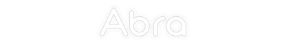Personalizowany neon: Abra