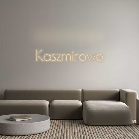 Personalizowany neon: Kaszmirowo