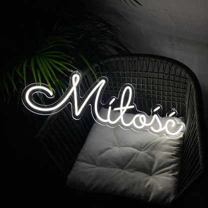 Neon "Miłość"