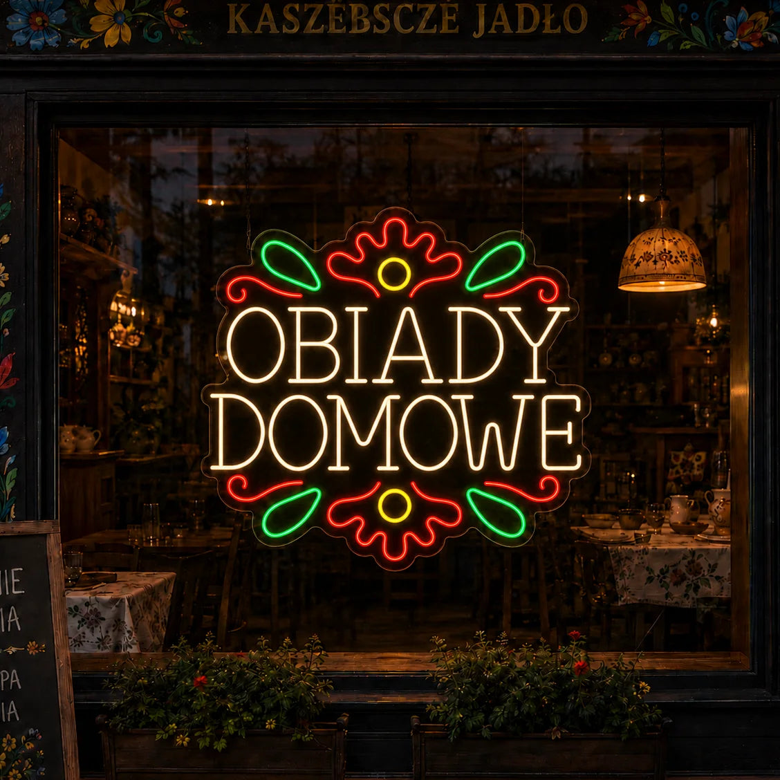 Neon "Obiady Domowe" folk