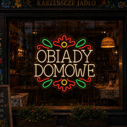 Neon "Obiady Domowe" folk