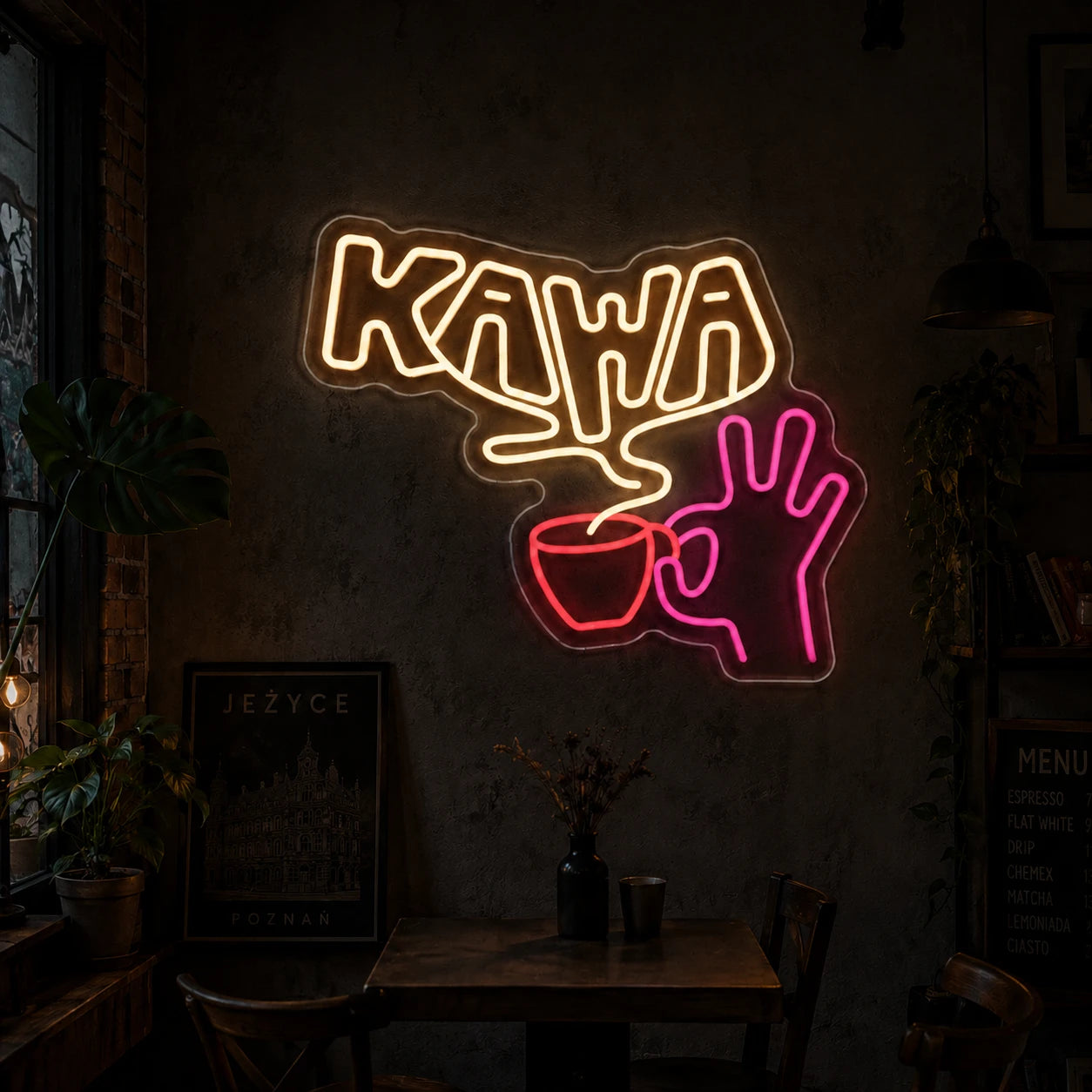 Neon Kawa z Pary