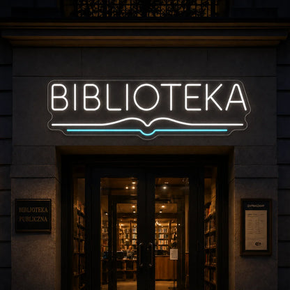 Neon "Biblioteka"