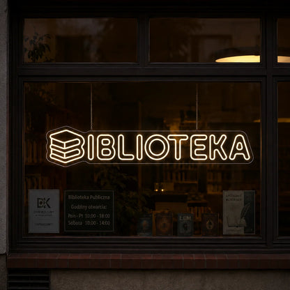 Neon "Biblioteka" Kreatywny