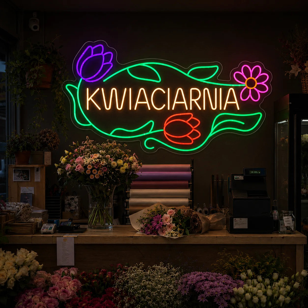 Neon "Kwiaciarnia" ARTystyczny