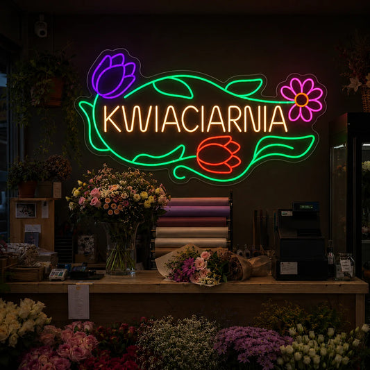 Neon "Kwiaciarnia" ARTystyczny