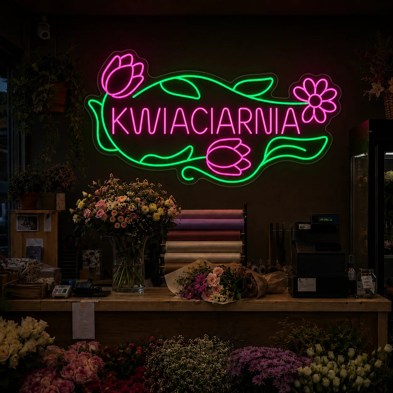 Neon "Kwiaciarnia" ARTystyczny