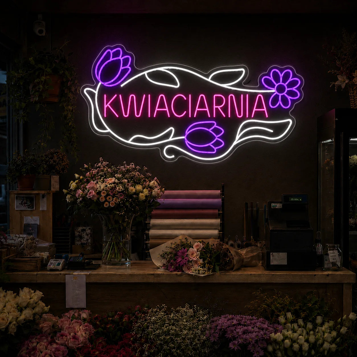 Neon "Kwiaciarnia" ARTystyczny
