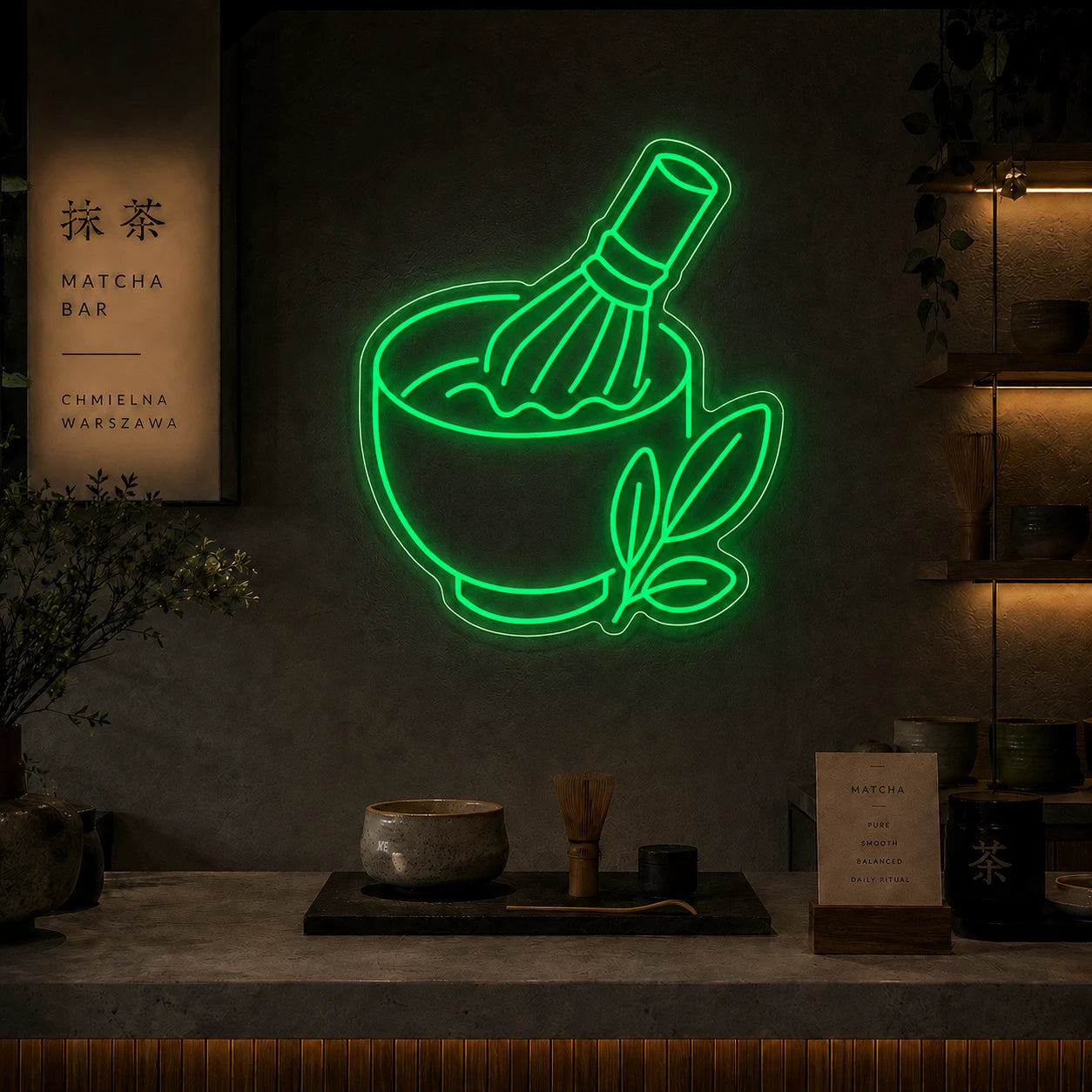 Neon Matcha Chawan