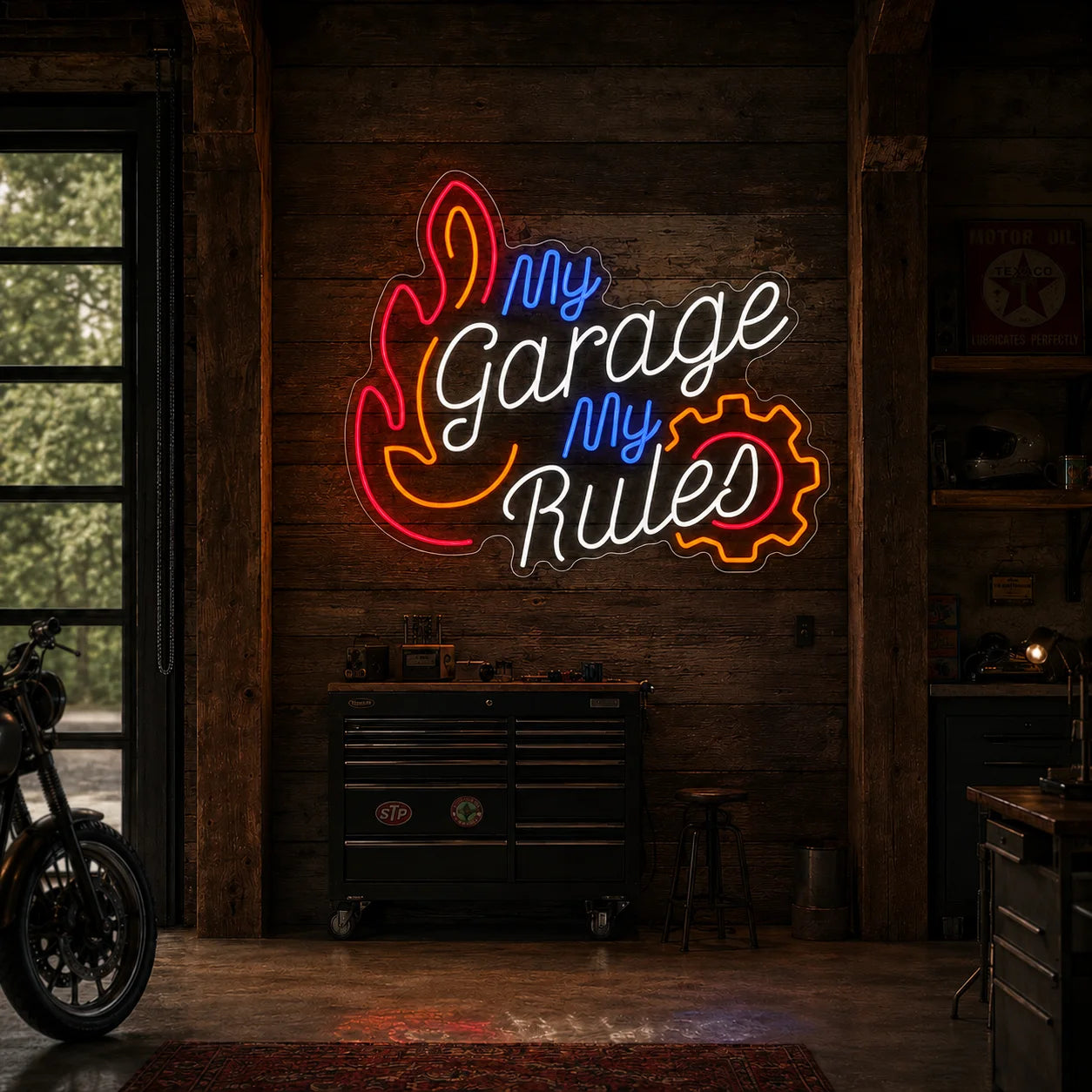 Neon "My Garage My Rules"