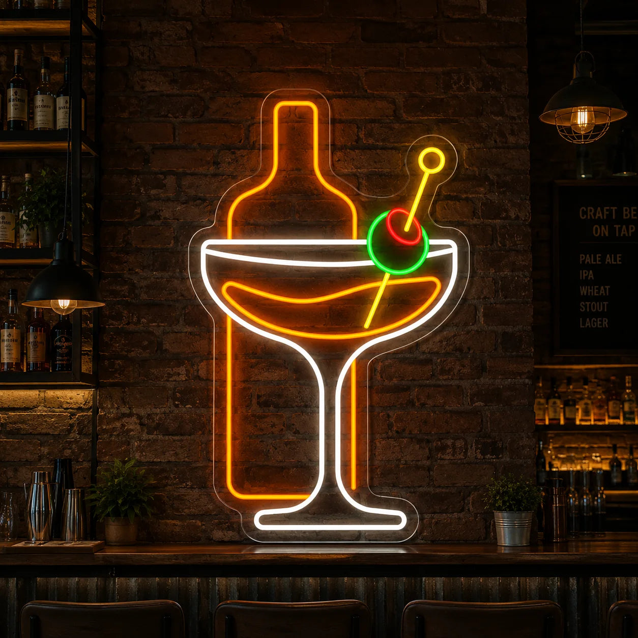 Neon Drink z Butelką