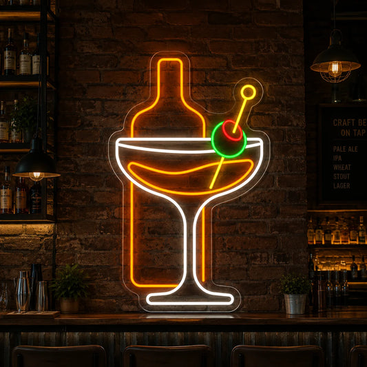 Neon Drink z Butelką