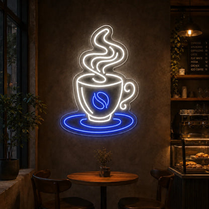 Neon Filiżanka z Ziarenkiem