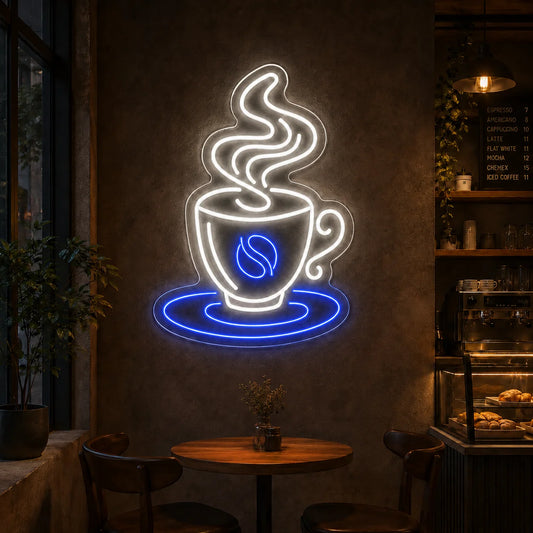 Neon Filiżanka z Ziarenkiem