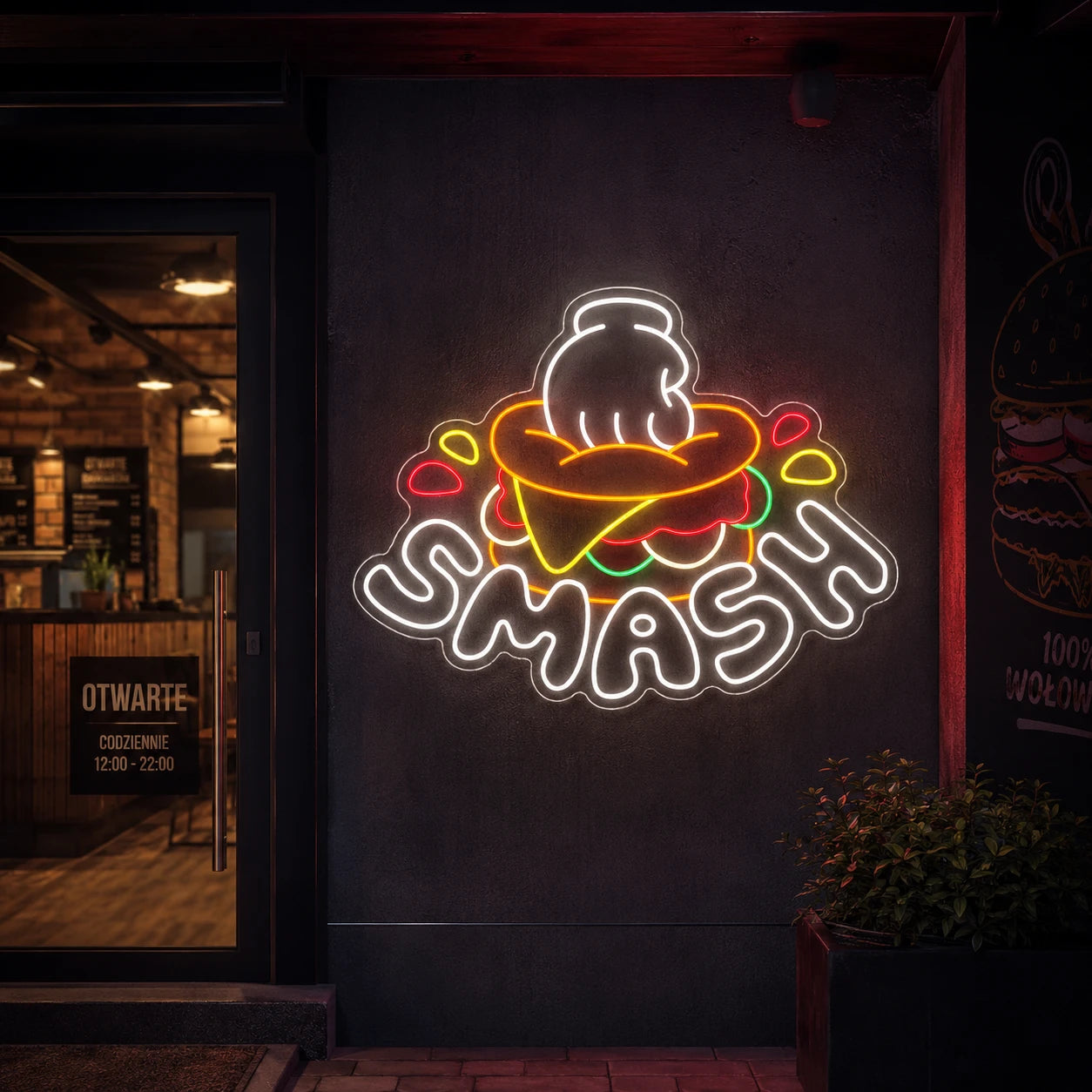 Neon "SMASH" Old School