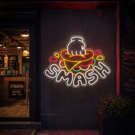 Neon "SMASH" Old School