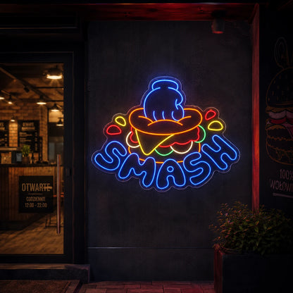 Neon "SMASH" Old School