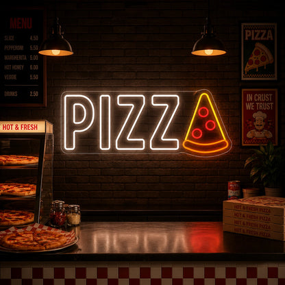 Neon Pizza ze Slicem