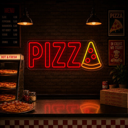 Neon Pizza ze Slicem