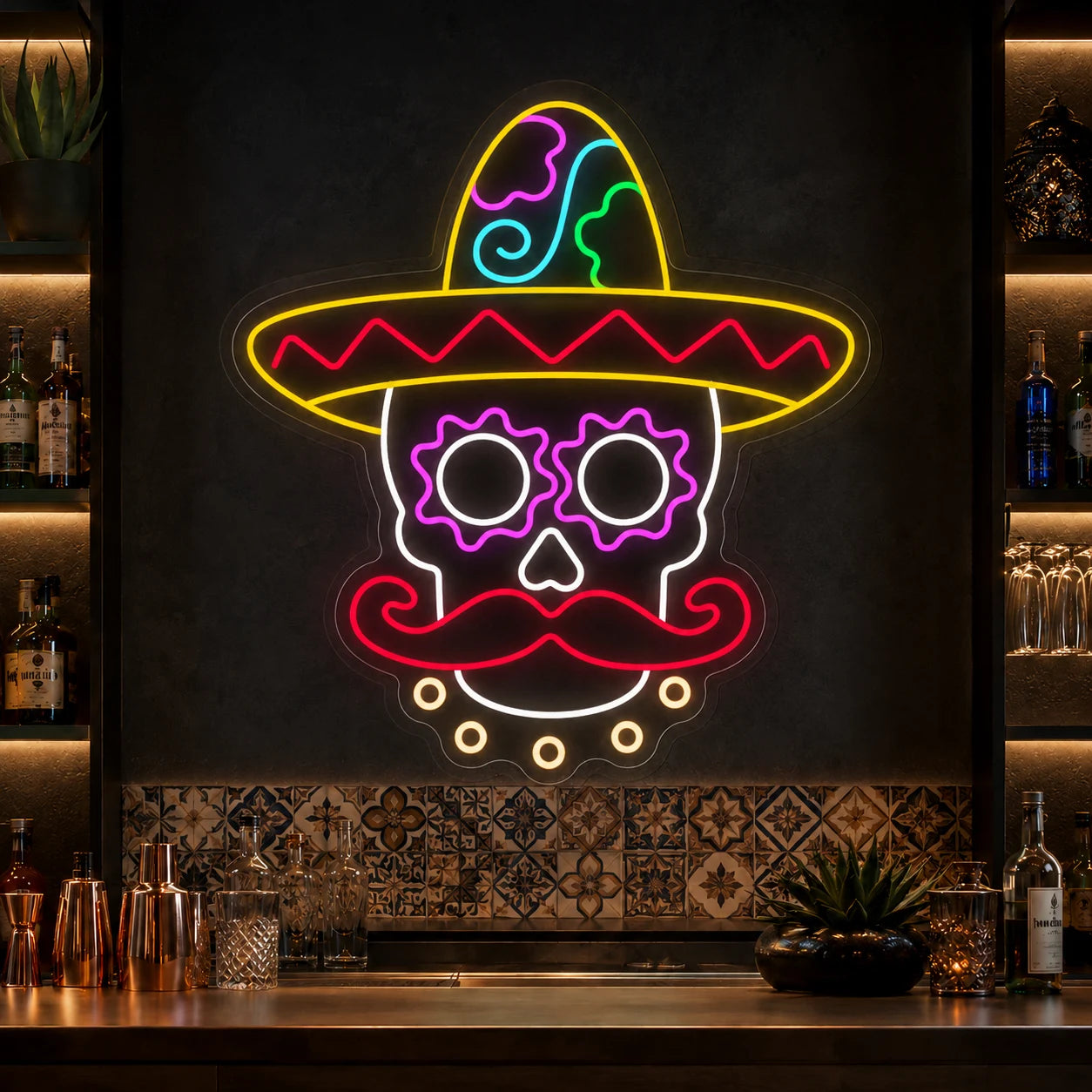 Neon Calavera Premium