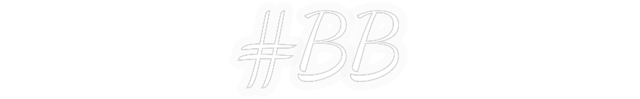Personalizowany neon: #BB