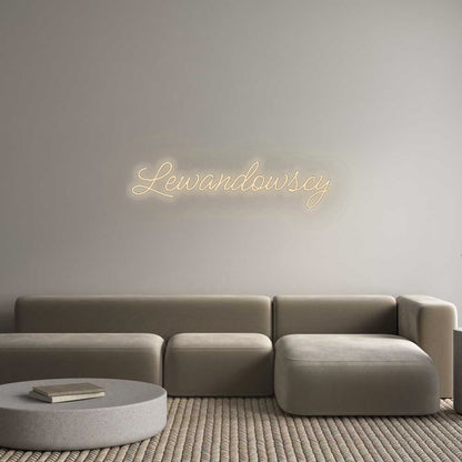 Personalizowany neon: Lewandowscy