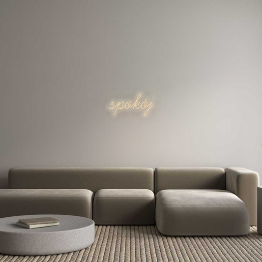 Personalizowany neon: spokój