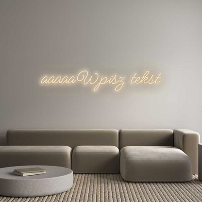 Personalizowany neon: aaaaaWpisz te...