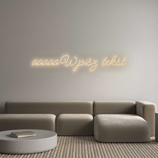 Personalizowany neon: aaaaaWpisz te...