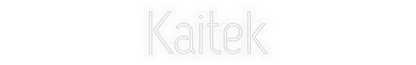 Personalizowany neon: Kaitek
