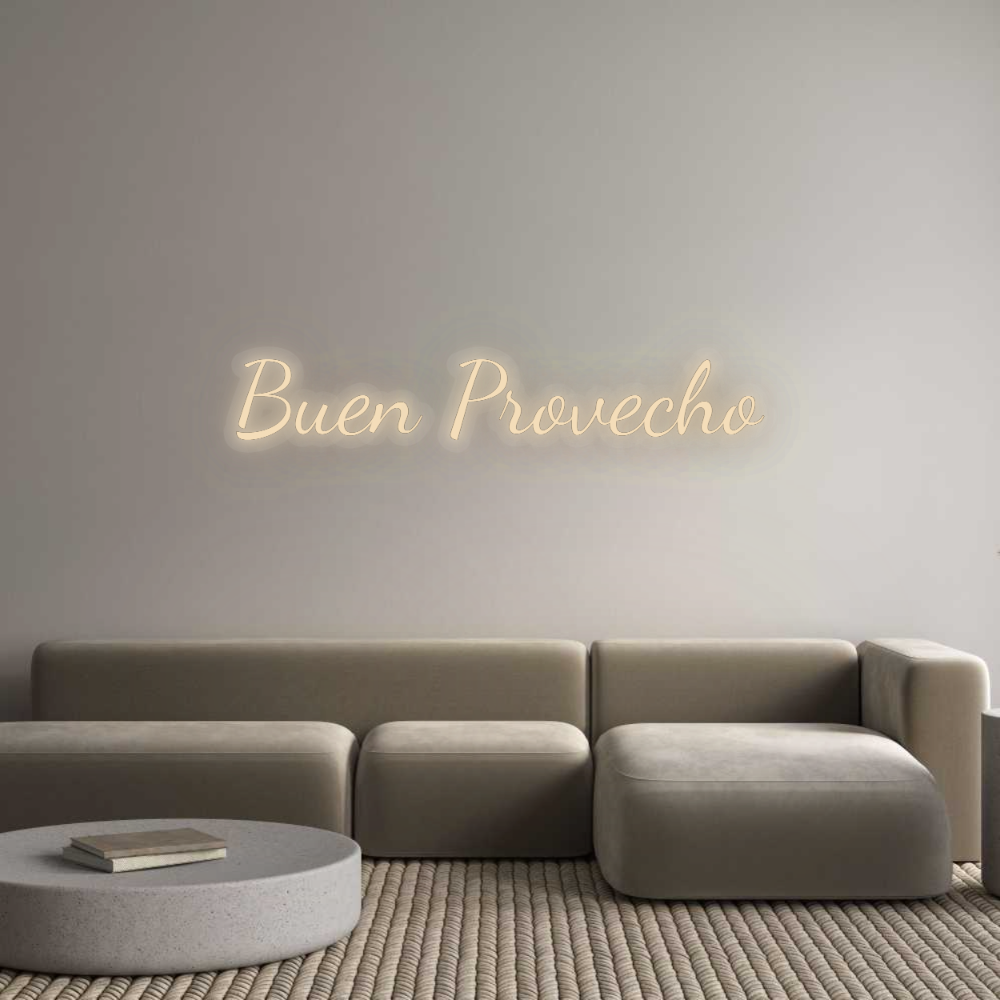 Personalizowany neon: Buen Provecho