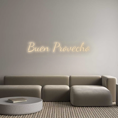 Personalizowany neon: Buen Provecho