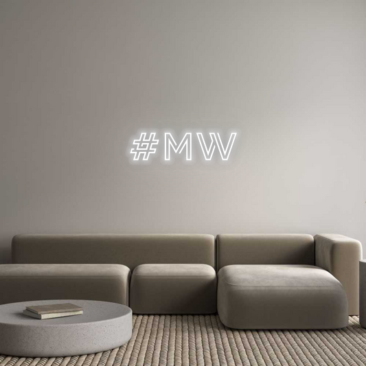 Personalizowany neon: #MW