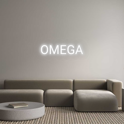 Personalizowany neon: OMEGA
