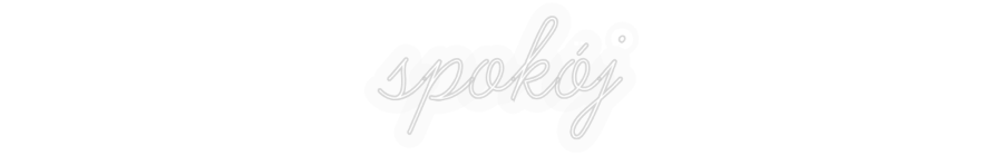 Personalizowany neon: spokój