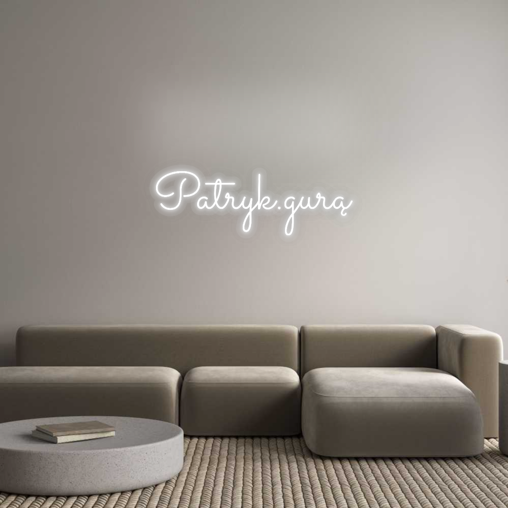 Personalizowany neon: Patryk.gurą
