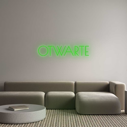 Personalizowany neon: OTWARTE