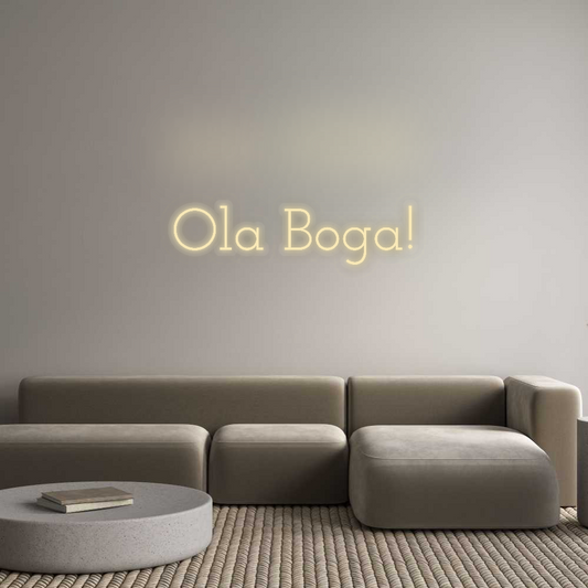 Personalizowany neon: Ola Boga!