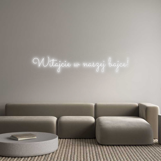 Personalizowany neon: Witajcie w na...