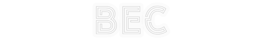 Personalizowany neon: BEC