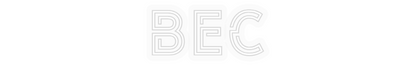 Personalizowany neon: BEC