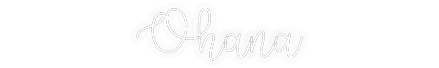 Personalizowany neon: Ohana