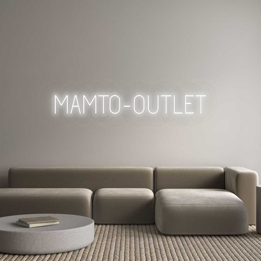 Personalizowany neon: MAMTO-OUTLET