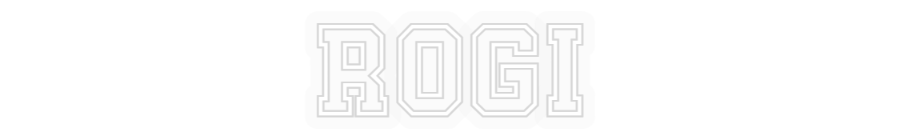 Personalizowany neon: ROGI